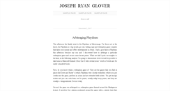 Desktop Screenshot of josephryanglover.com