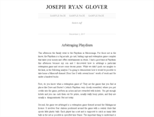 Tablet Screenshot of josephryanglover.com